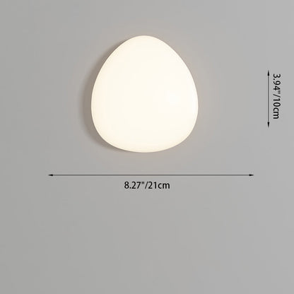Water Drop Shape Iron PE Plastic LED Wall Sconce Lamp