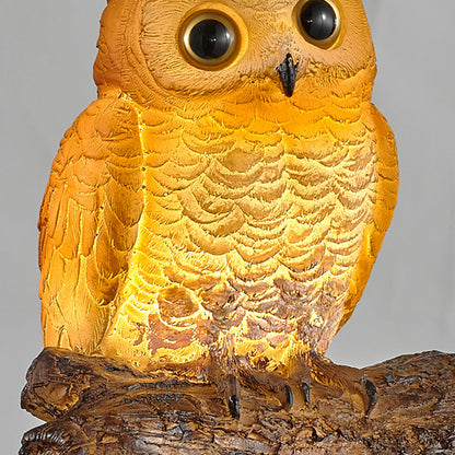 Art Deco Owl Parrot Lizard Resin 1-Light Wall Sconce Lamp
