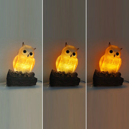 Art Deco Owl Parrot Lizard Resin 1-Light Wall Sconce Lamp