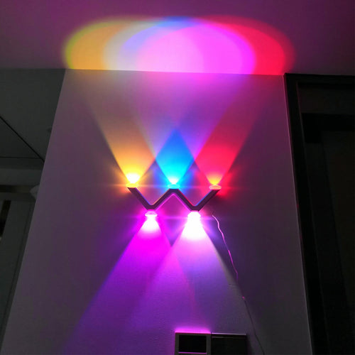 Minimalist Line W Shape ABS Acrylic LED Wall Sconce Lamp