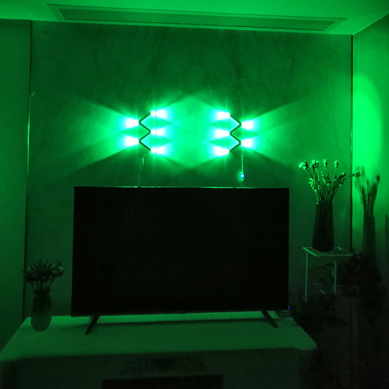 Minimalist Line W Shape ABS Acrylic LED Wall Sconce Lamp