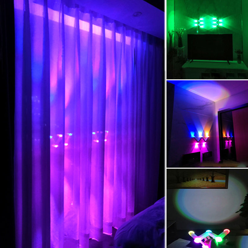 Minimalist Line W Shape ABS Acrylic LED Wall Sconce Lamp