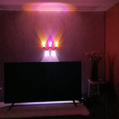 Minimalist Line W Shape ABS Acrylic LED Wall Sconce Lamp