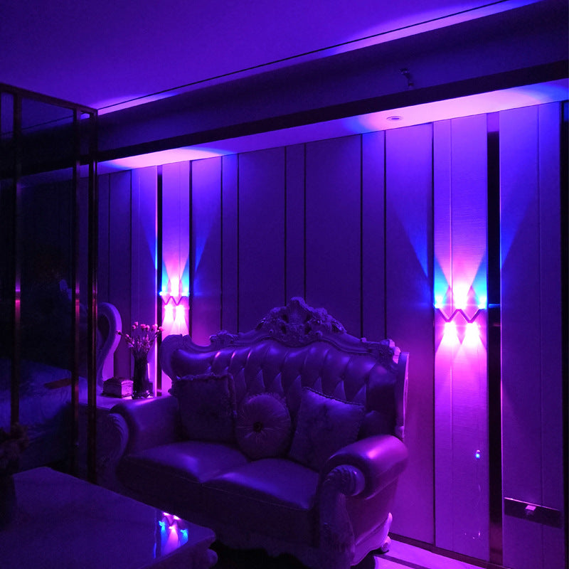 Minimalist Line W Shape ABS Acrylic LED Wall Sconce Lamp