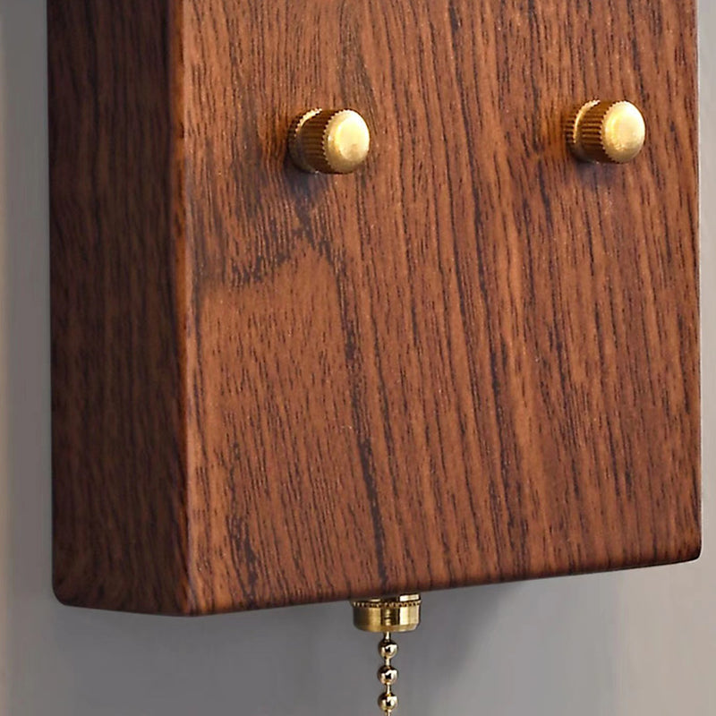 Round Trapezoidal Copper Ceramic 1-Light Wall Sconce Lamp