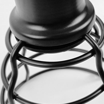 Simplicity Long Pole Round Iron 1-Light Wall Sconce Lamp