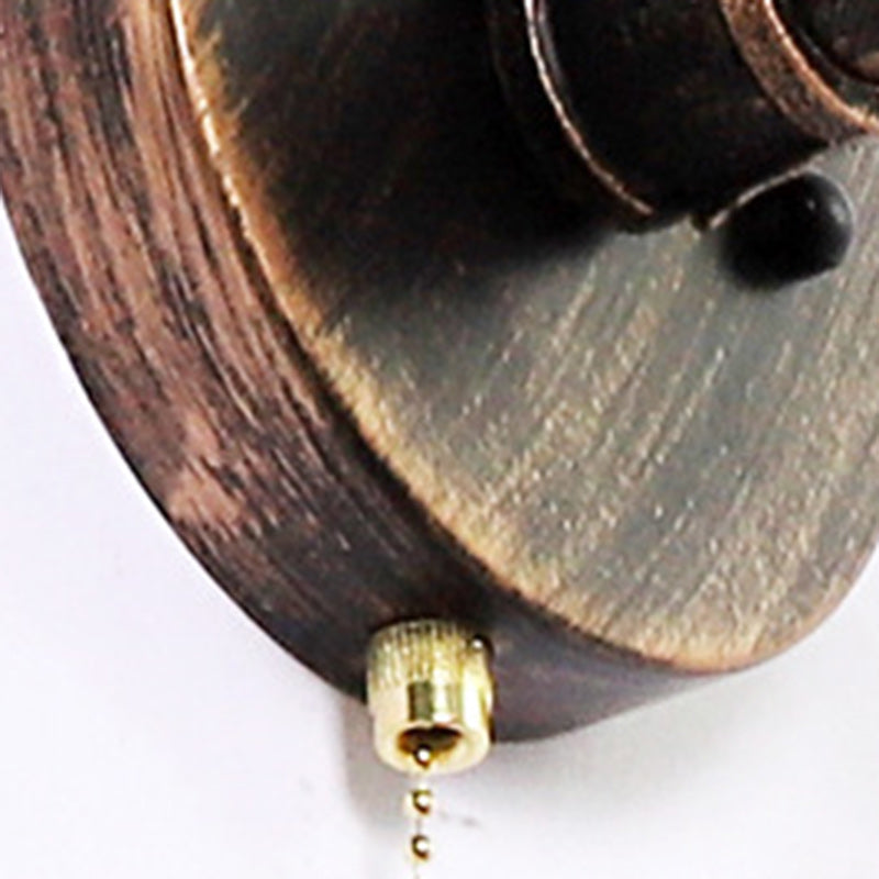 Water Pipe Round Plate Iron 1-Light Wall Sconce Lamp
