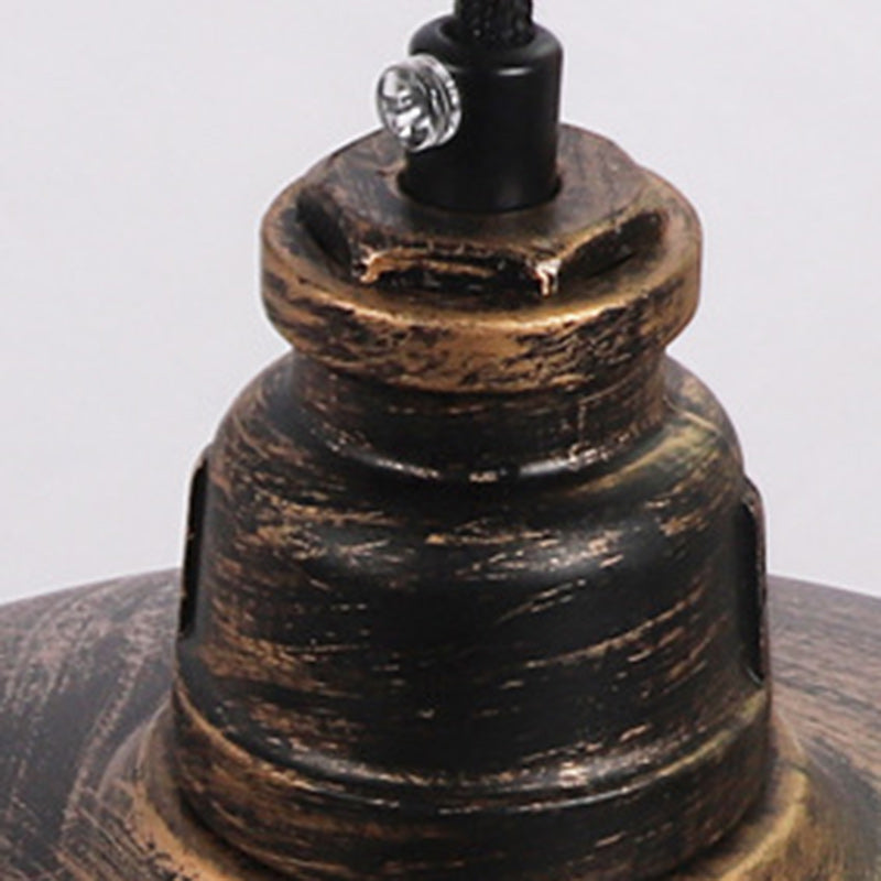 Water Pipe Round Plate Iron 1-Light Wall Sconce Lamp