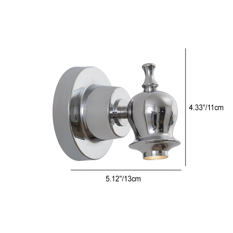 Creative Round Faucet Iron 1-Light Wall Sconce Lamp