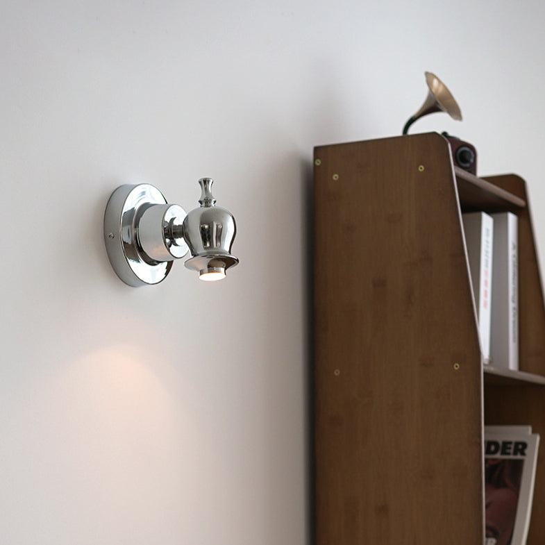 Creative Round Faucet Iron 1-Light Wall Sconce Lamp