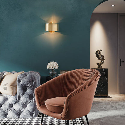 Minimalist Round Circle Iron 1-Light Wall Sconce Lamp