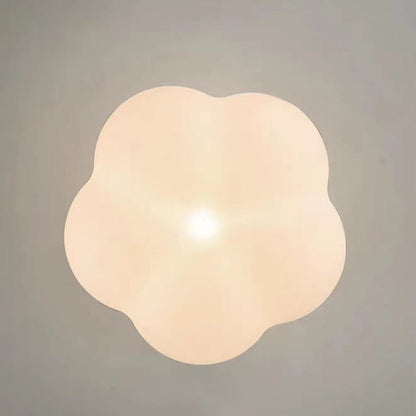 Minimalist Flower Wood Acrylic 1-Light Wall Sconce Lamp