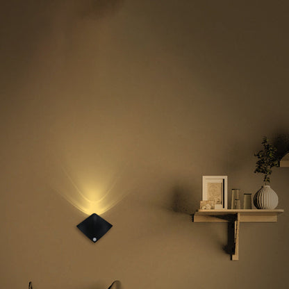 Sensor Diamond Devilfish Shape Acrylic LED Wall Sconce Lamp