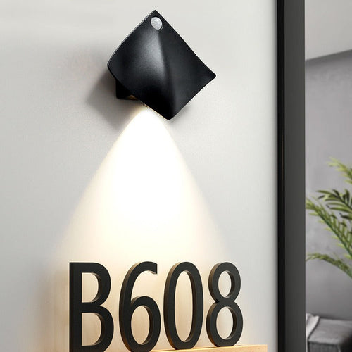 Sensor Diamond Devilfish Shape Acrylic LED Wall Sconce Lamp