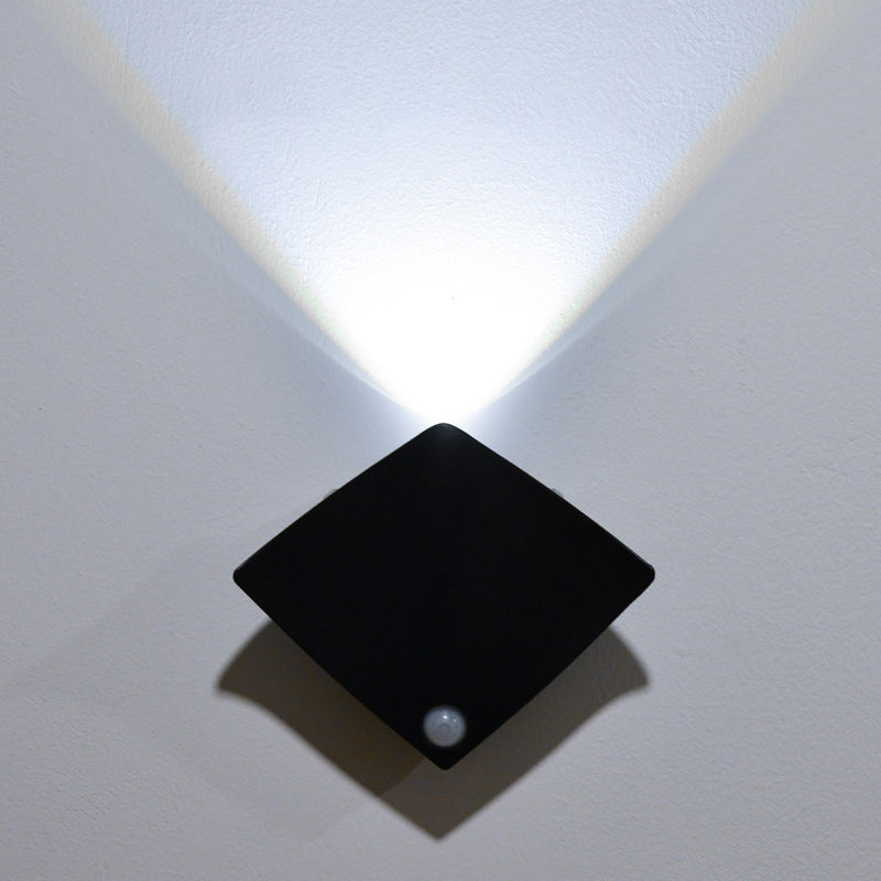 Sensor Diamond Devilfish Shape Acrylic LED Wall Sconce Lamp