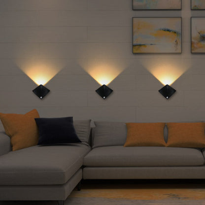 Sensor Diamond Devilfish Shape Acrylic LED Wall Sconce Lamp