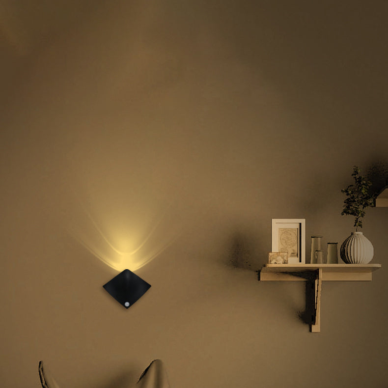 Sensor Diamond Devilfish Shape Acrylic LED Wall Sconce Lamp