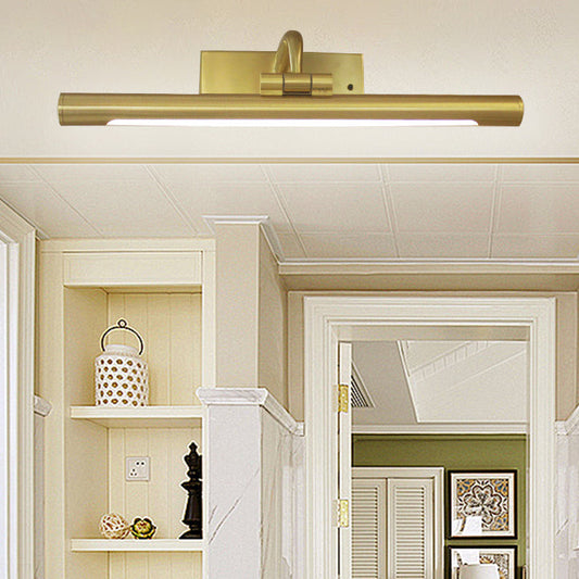 Long Iron PC Shade LED Vanity Light Wall Sconce Lamp