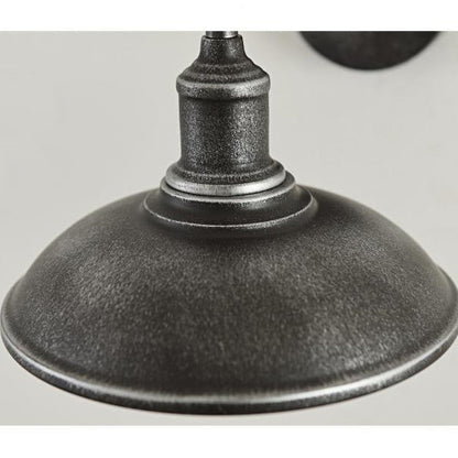 Round Shape Curved Rod Iron Shade 1-Light Wall Sconce Lamp