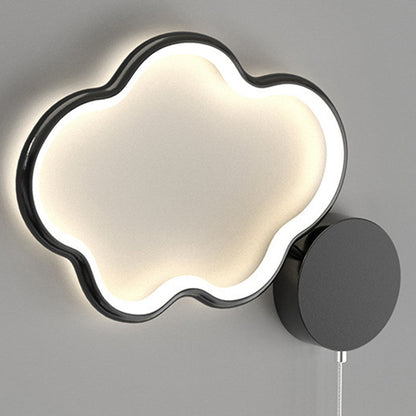 Deco Clouds Moon Iron Aluminum Acrylic LED Wall Sconce Lamp