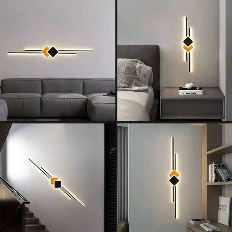 Strip Rectangle Hardware Acrylic LED Wall Sconce Lamp
