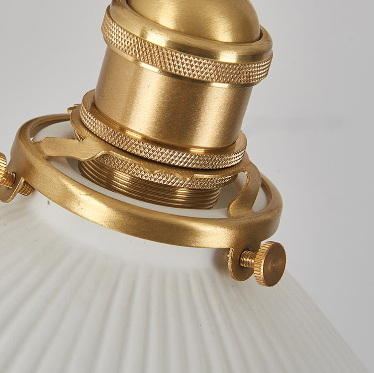 Swingable Shade Wooden Copper 1-Light Wall Sconce Lamp