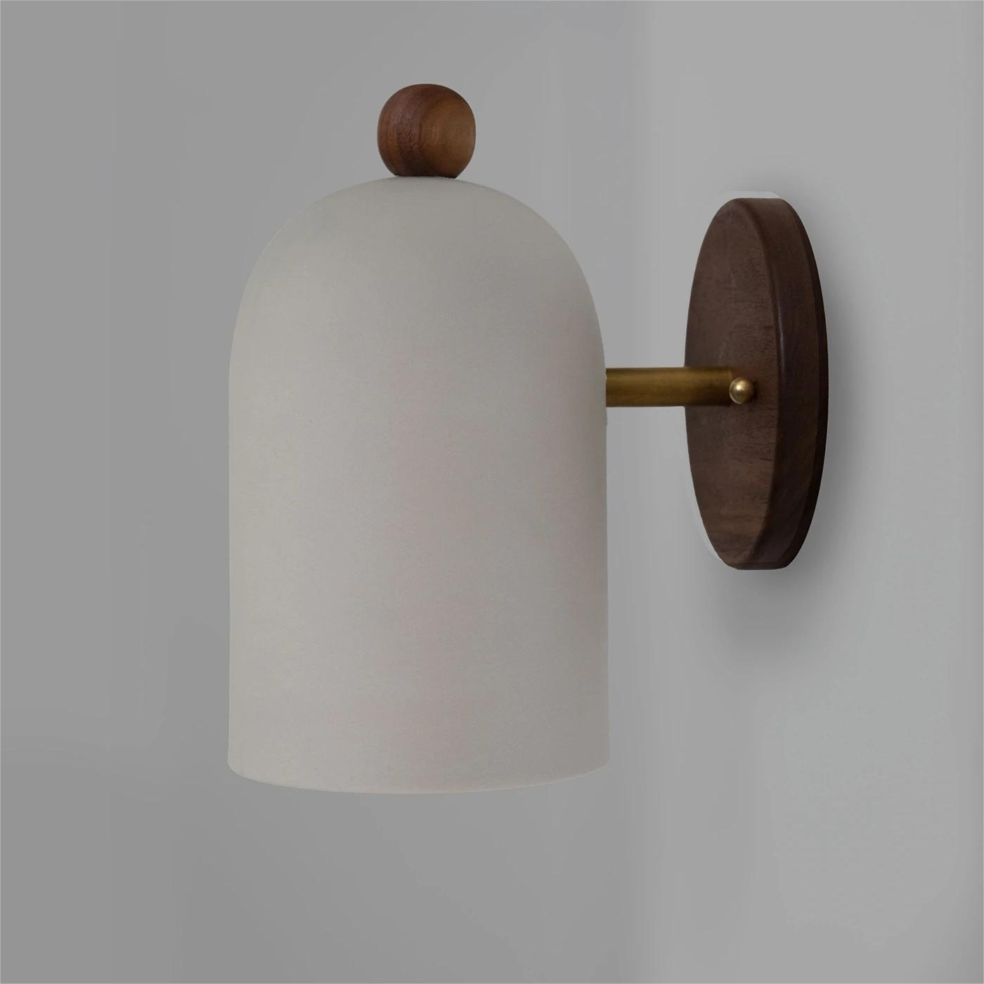 Japanese Rotatable Cylinder Wood 1-Light Wall Sconce Lamp