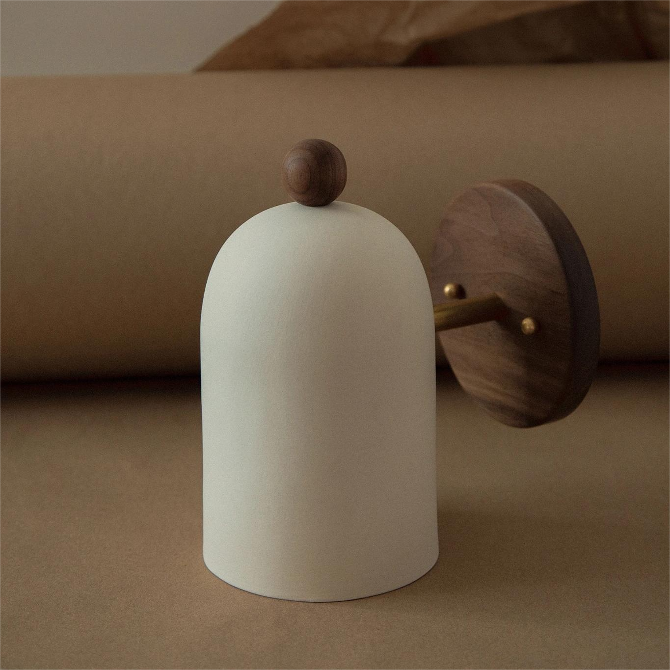 Japanese Rotatable Cylinder Wood 1-Light Wall Sconce Lamp