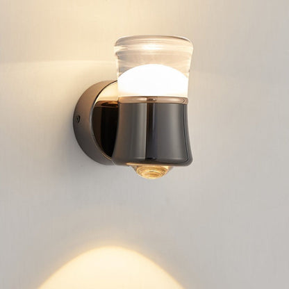 Cylindrical Aluminum Iron Acrylic Lens LED Wall Sconce Lamp