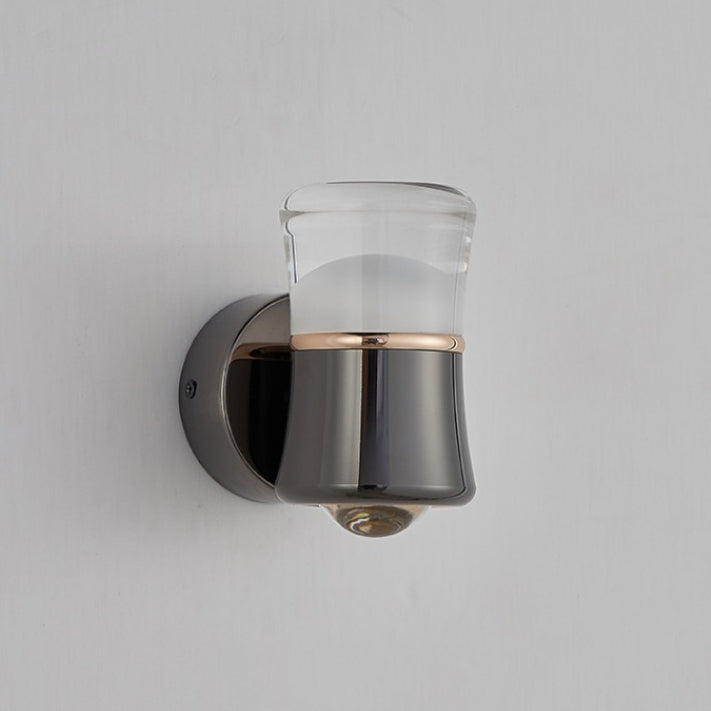 Cylindrical Aluminum Iron Acrylic Lens LED Wall Sconce Lamp