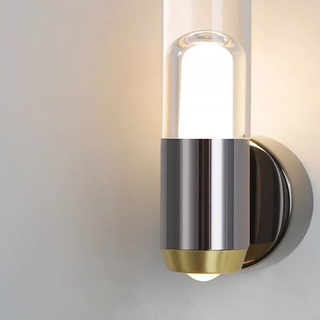 Cylindrical Aluminum Iron Acrylic Lens LED Wall Sconce Lamp