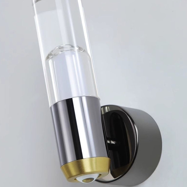 Cylindrical Aluminum Iron Acrylic Lens LED Wall Sconce Lamp