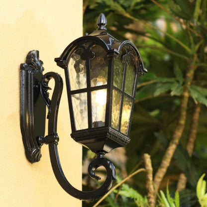 Quadrilateral Glass 1-Light Outdoor Wall Sconce Lamp