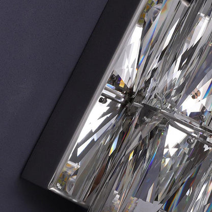 Cylindrical Steel Crystal 2/3/4/6 Light Wall Sconce Lamp