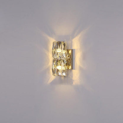 Cylindrical Steel Crystal 2/3/4/6 Light Wall Sconce Lamp