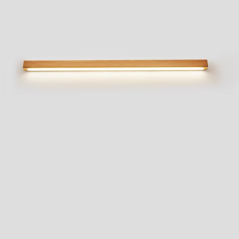Japanese Solid Wood Strip LED Wall Sconce Lamp