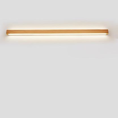 Japanese Solid Wood Strip LED Wall Sconce Lamp