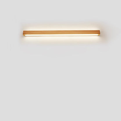 Japanese Solid Wood Strip LED Wall Sconce Lamp