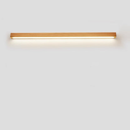 Japanese Solid Wood Strip LED Wall Sconce Lamp