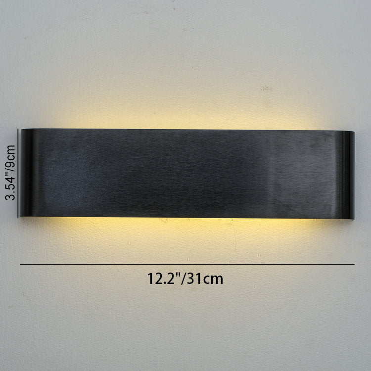 Modern Minimalist Rectangle Aluminum LED Wall Sconce Lamp