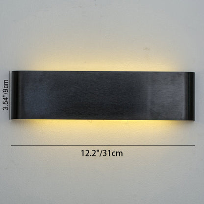 Modern Minimalist Rectangle Aluminum LED Wall Sconce Lamp