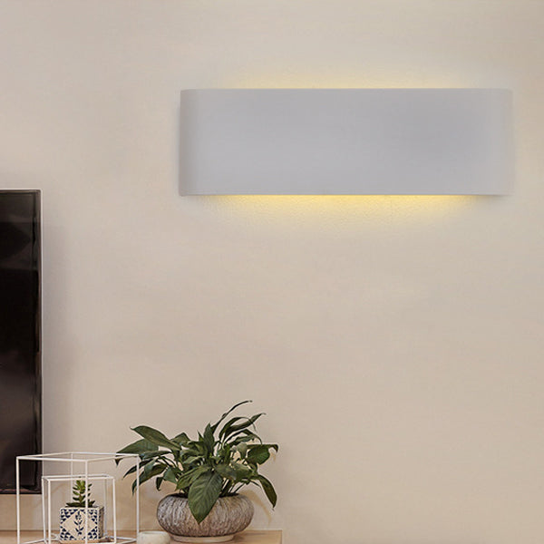 Modern Minimalist Rectangle Aluminum LED Wall Sconce Lamp