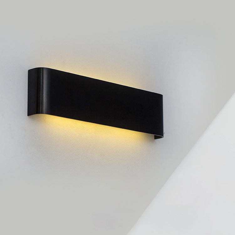 Modern Minimalist Rectangle Aluminum LED Wall Sconce Lamp