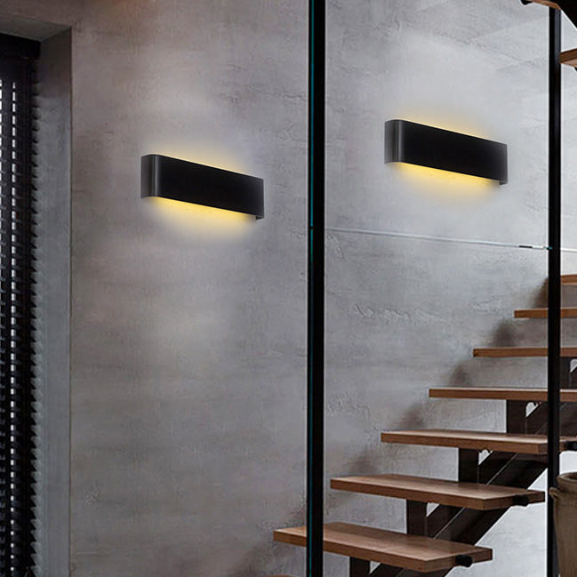 Modern Minimalist Rectangle Aluminum LED Wall Sconce Lamp