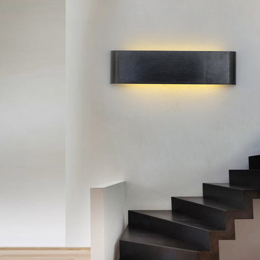 Modern Minimalist Rectangle Aluminum LED Wall Sconce Lamp