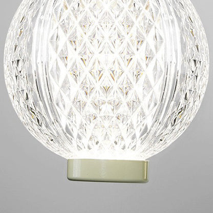 Curved Pole Globe Iron Acrylic LED Wall Sconce Lamp