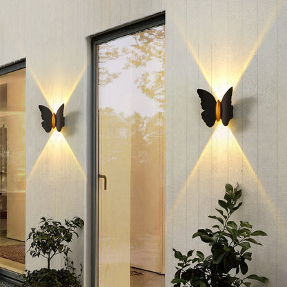 Waterproof Butterfly Aluminum LED Wall Sconce Lamp