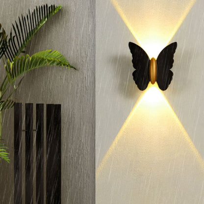 Waterproof Butterfly Aluminum LED Wall Sconce Lamp