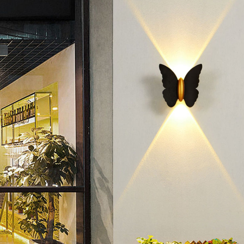 Waterproof Butterfly Aluminum LED Wall Sconce Lamp