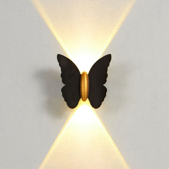 Waterproof Butterfly Aluminum LED Wall Sconce Lamp
